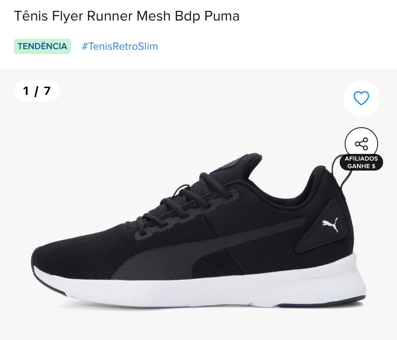 Tênis Flyer Runner Mesh Bdp Puma
